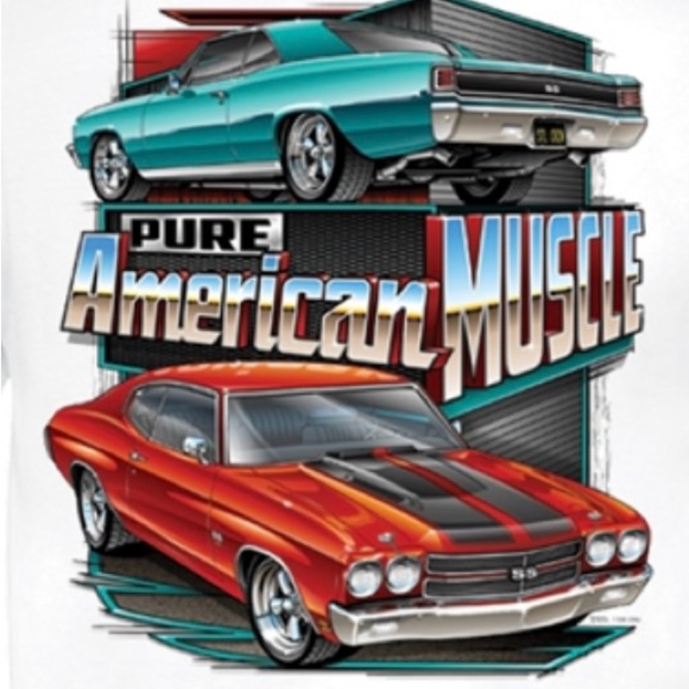 American Muscle Car Graphic Tee